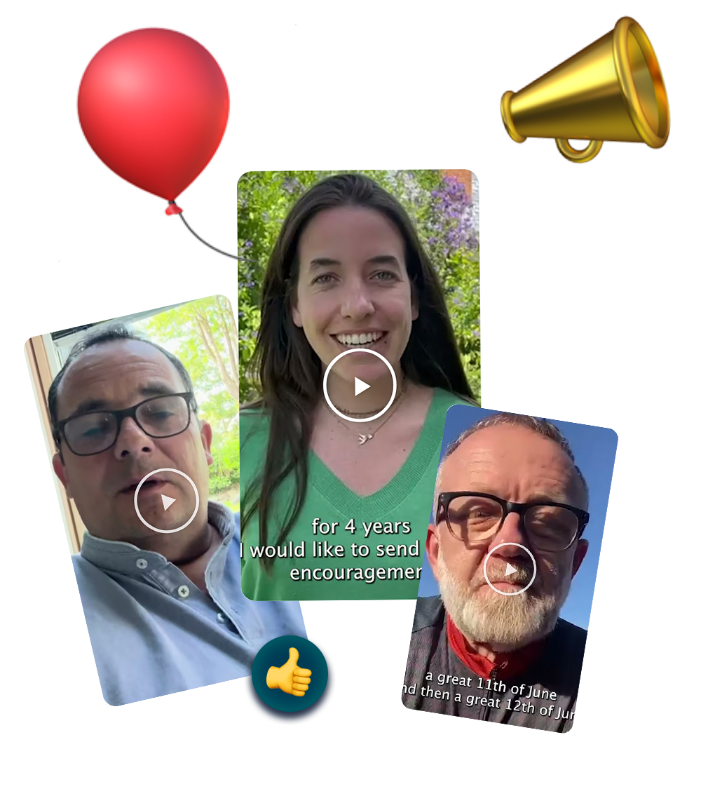 Stories screenshots with emojis